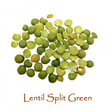 Lentil Split Green Trio Natural 900 gr