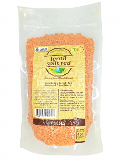 Lentil Split Red Trio Natural 450 gr